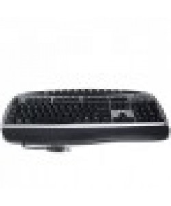 105-Key USB Multimedia Keyboard (Black/Silver)