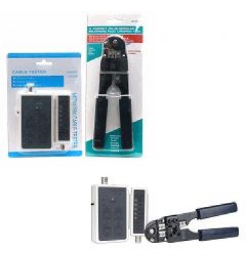Network Cable Tester with RJ-45 Crimping Tool