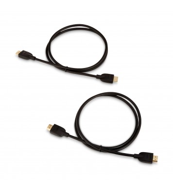 Amazon Basics High-Speed HDMI Cable (18 Gbps, 4K/60Hz) - 3 Feet, Pack of 2, Black