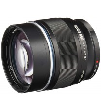 Olympus M.Zuiko Digital ED 75mm F1.8 Lens, for Micro Four Thirds Cameras (Black) (V311040BU000)