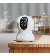 Security Camera 2K, Blurams Baby Monitor Dog Camera 360-degree for Home Security