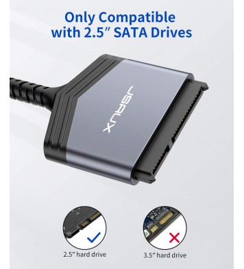 SATA to USB A 3.0 to 2.5” SATA III Hard Drive Adapter