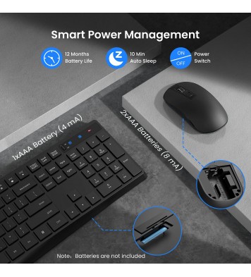 PONVIT PC230 Wireless Keyboard Mouse Combo