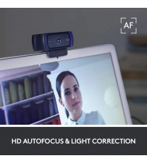 Logitech C920x HD Pro Webcam, Full HD 1080p/30fps Video Calling