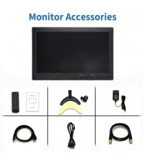 Qcvoruno 10.1 inch LCD Security Monitor, 1024 * 600 Resolution