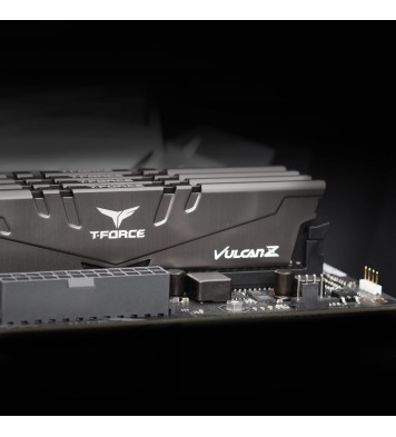 TEAMGROUP T-Force Vulcan Z DDR4 16GB Kit (2x8GB) 3200MHz (PC4-25600) CL16 Desktop Memory Module Ram (Gray) - TLZGD416G3200HC16FDC01