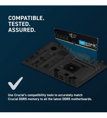 Crucial RAM 32GB DDR5 4800MHz CL40 Desktop Memory CT32G48C40U5