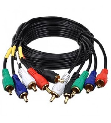 6' 5 RCA (M) to 5 RCA (M) Component Video/Audio Cable