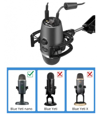 Borenbuir Yeti Nano Shock Mount with Pop Filter