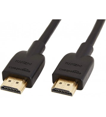 Amazon Basics High-Speed HDMI Cable (18 Gbps, 4K/60Hz) - 3 Feet, Pack of 2, Black