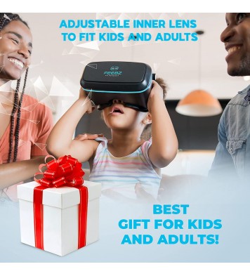 Virtual Reality Headset Compatible with iPhone and Android + Built-in Button