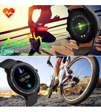 DoSmarter Fitness Watch, 1.3" Touchscreen Smart Watch With Monitor