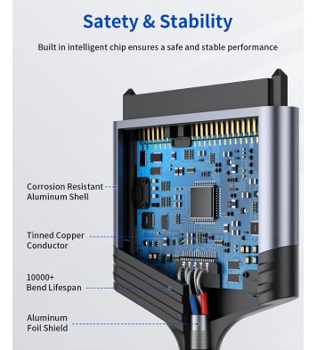 SATA to USB A 3.0 to 2.5” SATA III Hard Drive Adapter