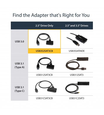 StarTech.com SATA to USB Cable - USB 3.0 to 2.5” 