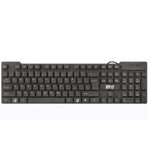 BTO USB Wired Keyboard, 104 Keys with Numeric Pad, Anti Spill and Dust Proof