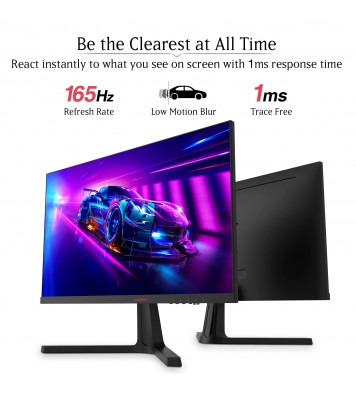 KOORUI 24 Inch Computer Monitor, FHD 1080P Gaming Monitor 