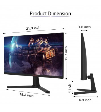 KOORUI 24 Inch Computer Monitor, FHD 1080P Gaming Monitor 