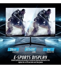 GTEK 165Hz Gaming Monitor, 24 Inch Frameless Display Full HD