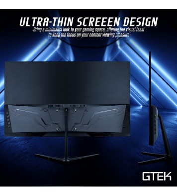 GTEK 165Hz Gaming Monitor, 24 Inch Frameless Display Full HD