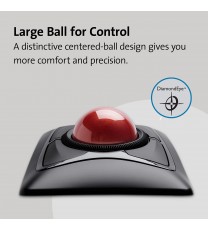 Kensington Expert Wireless Trackball Mouse (K72359WW) Black, 3.5" x 6.1" x 8"