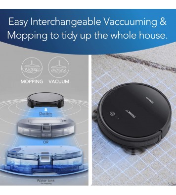 ECOVACS DEEBOT 661 Robot Vacuum, Black