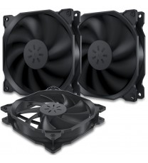 uphere 3-Pack Long Life Computer Case Fan 120mm Cooling Case Fan for Computer Cases Cooling,12BK3-3