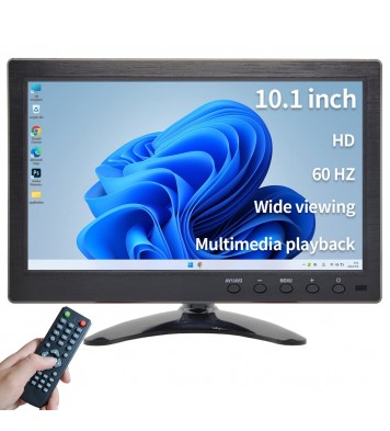 Qcvoruno 10.1 inch LCD Security Monitor, 1024 * 600 Resolution