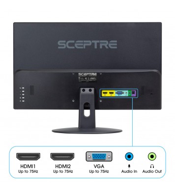 Sceptre 24" Professional Thin 75Hz 1080p LED Monitor 2x HDMI